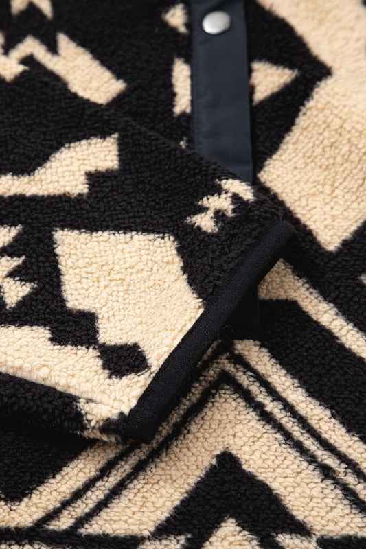 Western Aztec Fleece Half Zip Sweatshirt 4f51aeac-75d3-4a44-b04f-d9a9d45cb18c