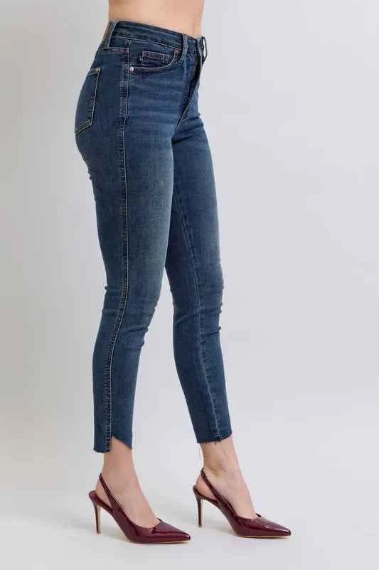 Judy Blue Full Size High Waist Tummy Control Step Hem Skinny Jeans Plus Size 4fbff3e9ed974ea9aab9b070c1ba45de-Max-Origin