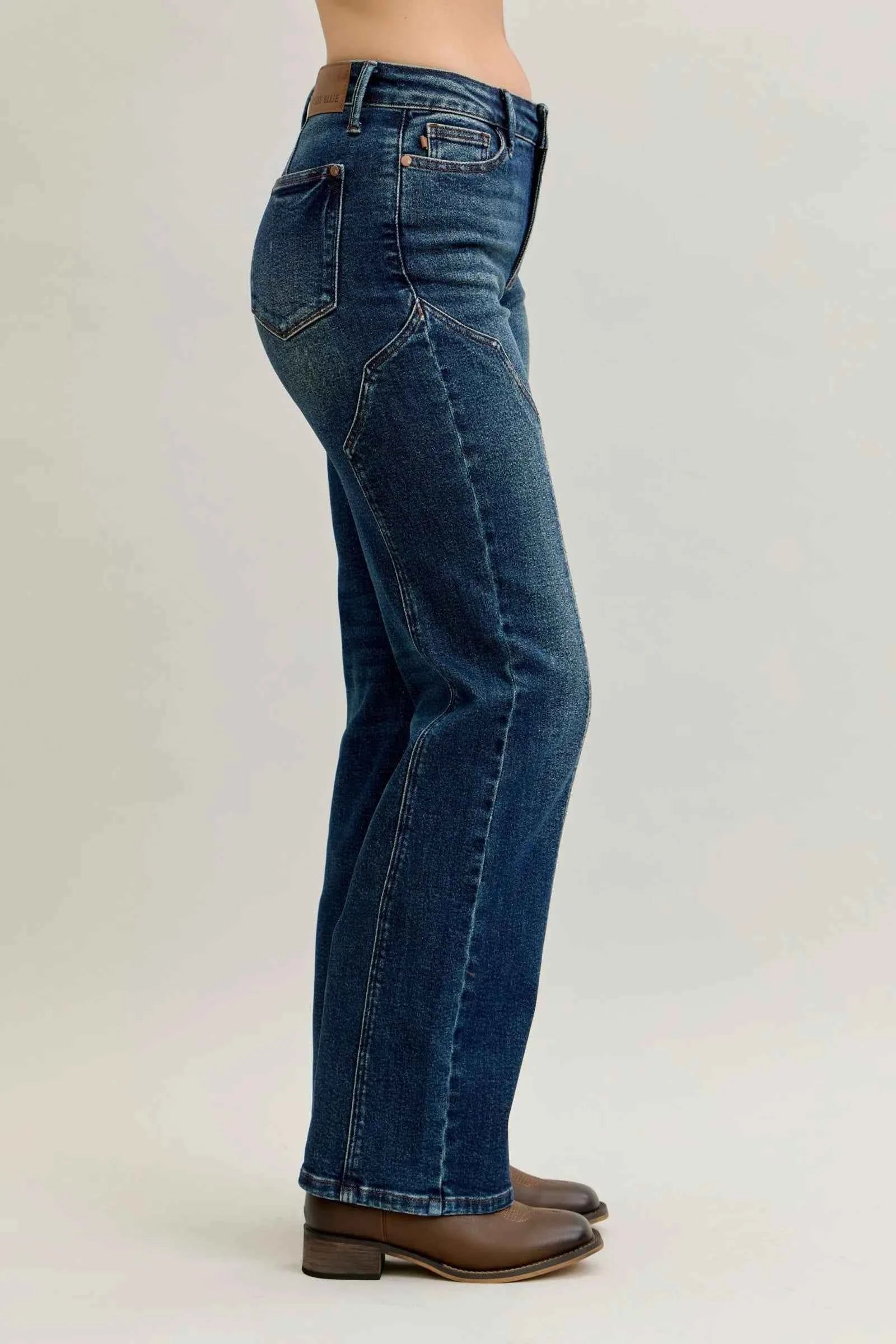 Judy Blue Full Size Seam Detail Straight Leg Jeans Plus Size 51df22eb-ca1f-4fd9-9079-31f16c07a9fa-Max-Origin