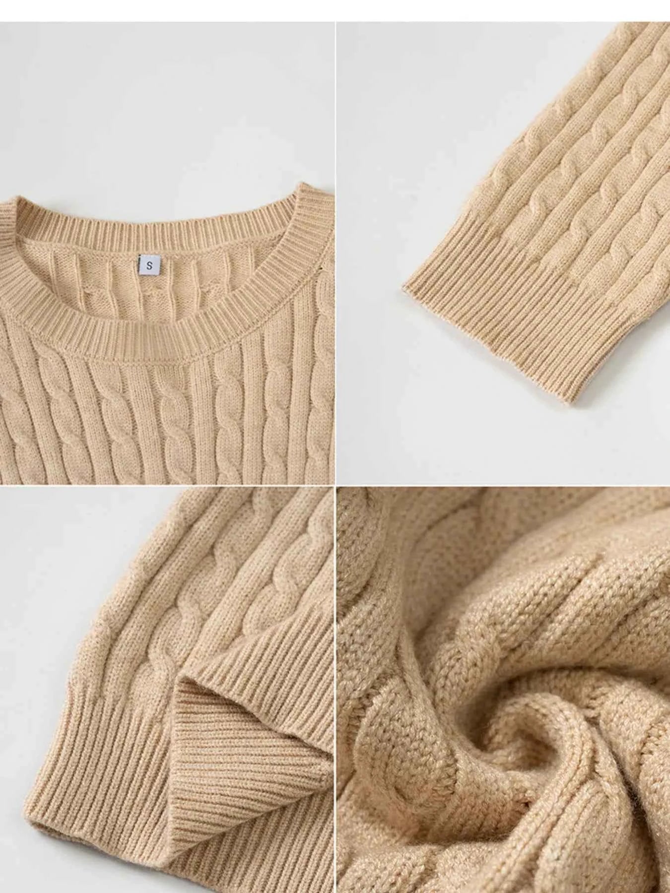 Cable-Knit Round Neck Pullover Sweater 537963ae02ed498fb99bc3d010284d60-Max-Origin