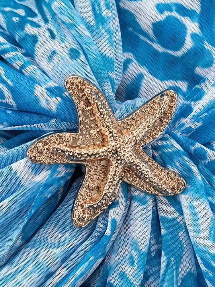 Printed Mock Neck Long Sleeve Mini Dress 54a245e5-1841-4c3e-a1c6-aaae5b73e92a-Max-Origin