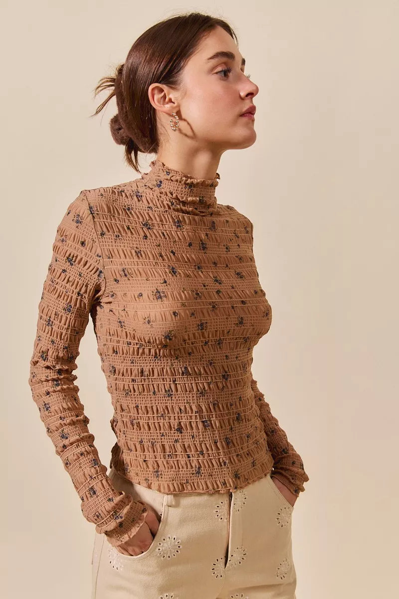 SO ME Floral Print Textured Long Sleeve Knit Top 555b2631dee74958b4d2ec951b1dc9a0-Max-Origin