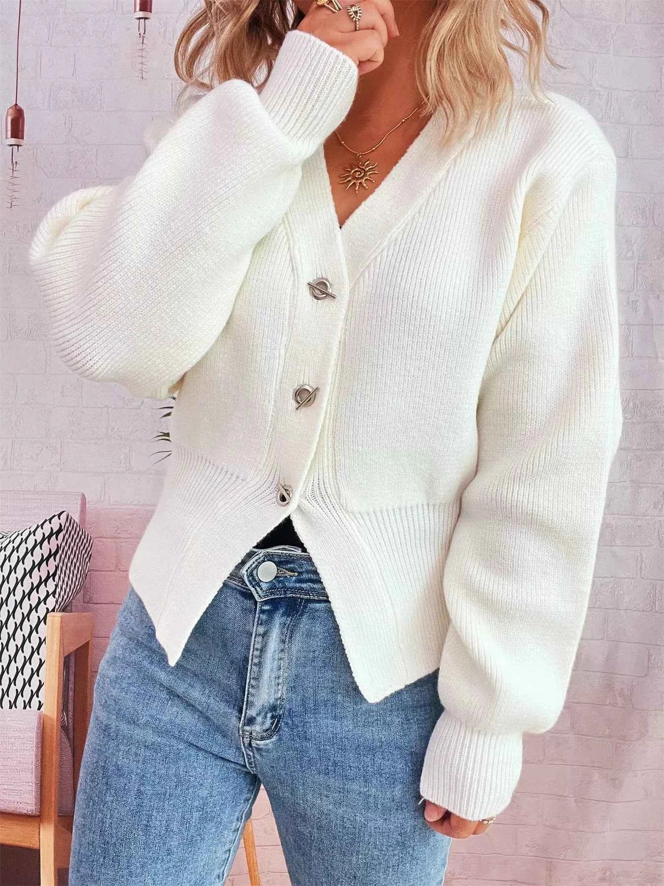 Button Up Long Sleeve Cardigan 5a6c71947c854408ae8b77c222e13cb1-Max-Origin