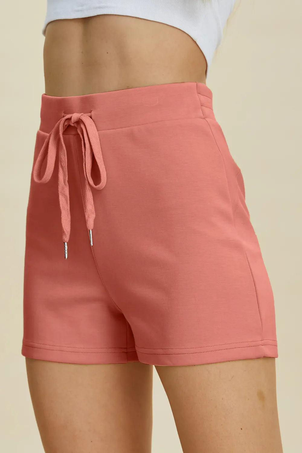 Basic Bae Full Size Air Scuba Drawstring High Waist Shorts 5b3a33ff-7231-42fe-ba89-5b6734b7f37c-Max