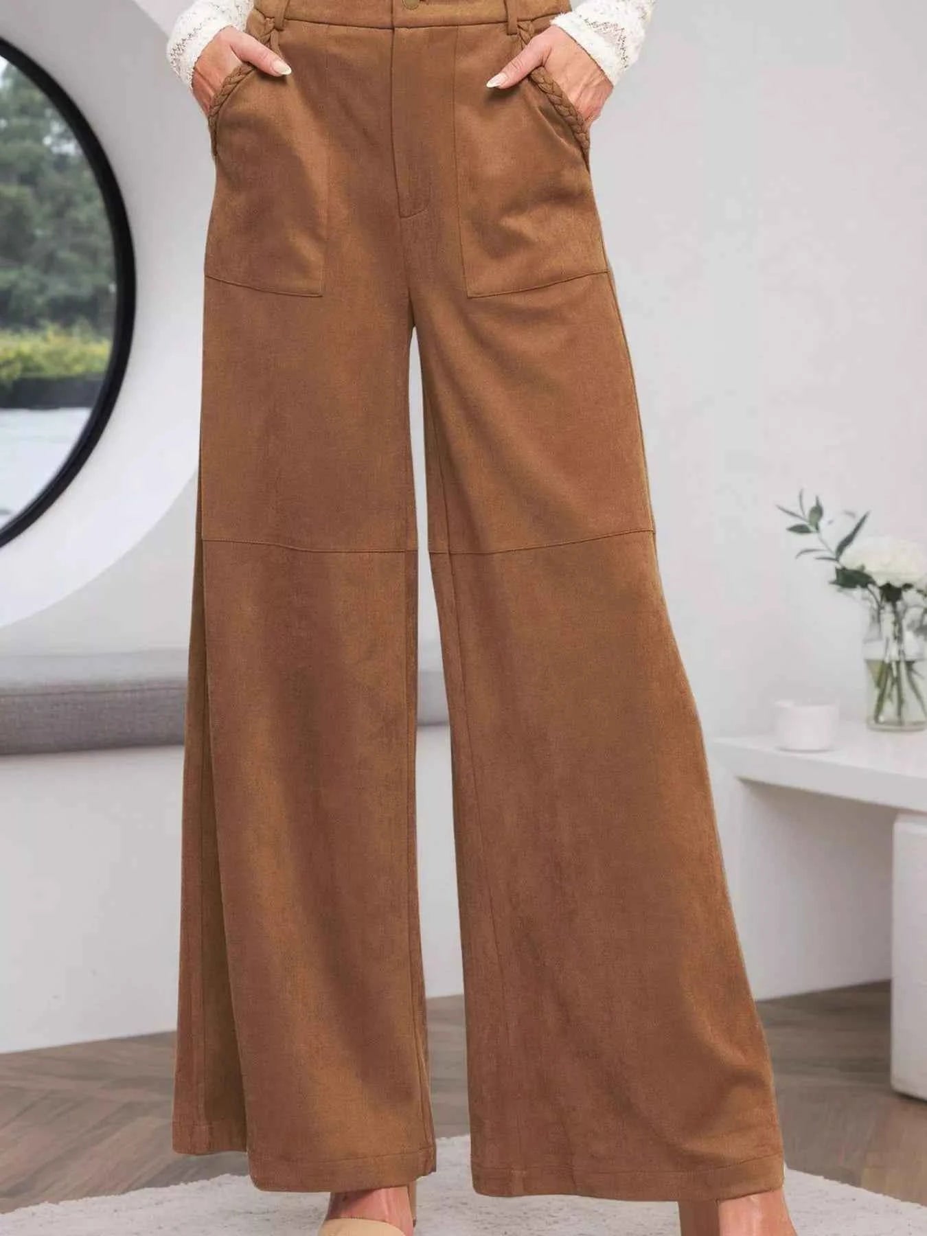 High-Waisted Wide Leg Pants Camel 5b4127e5-dfec-4a56-80e8-ddd66a6cc6aa-Max-Origin