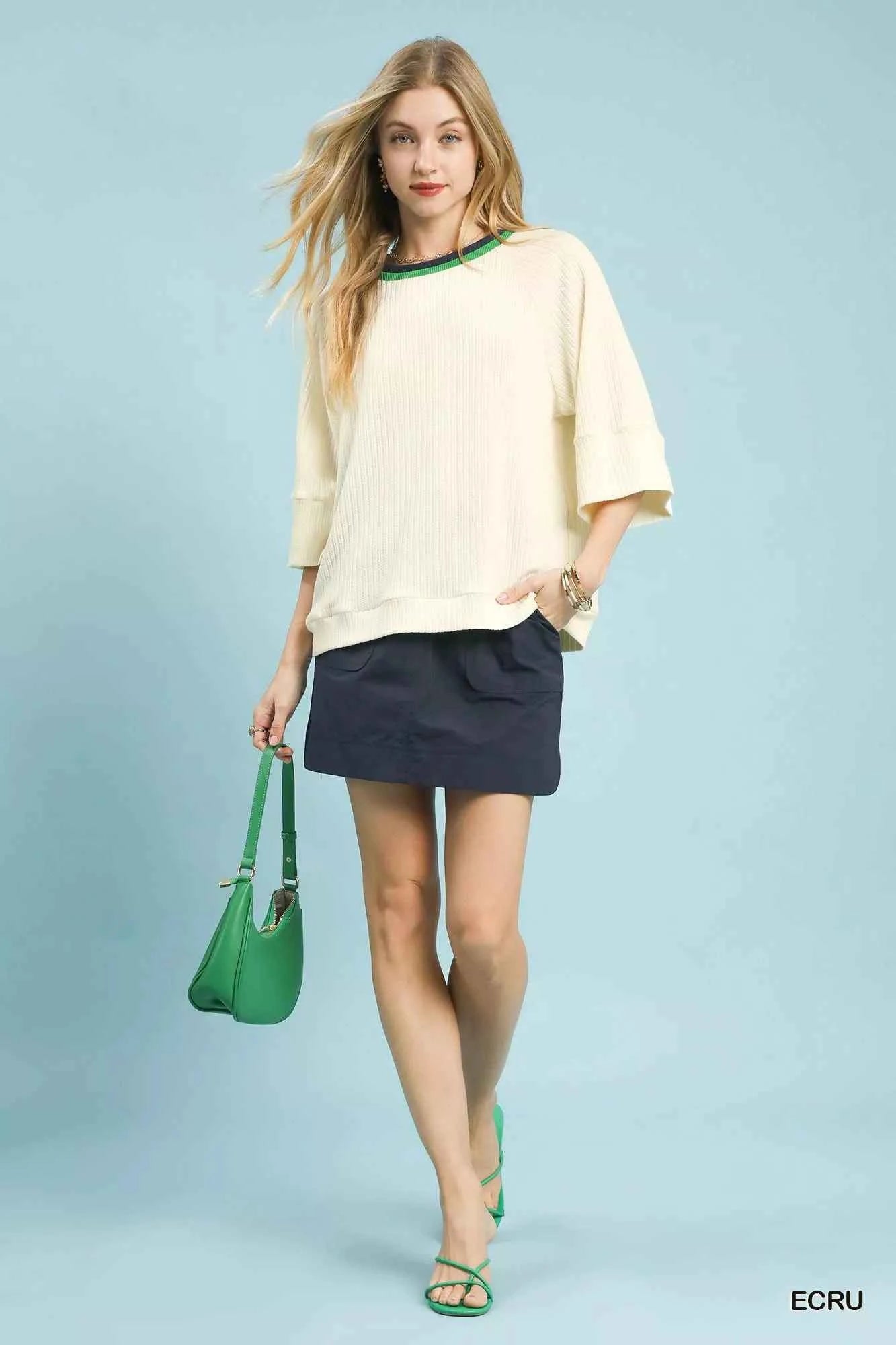 Umgee Ribbed Knit Top with Contrast Trim 5b531bad-407c-43e8-a23f-7df5d68b65f2-Max-Origin