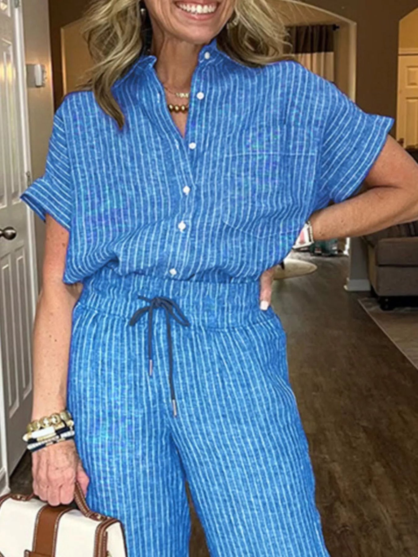 Full Size Striped Button-Up Shirt and Wide Leg Pants Casual Set Plus Size 5ee76729-33f1-466c-a6f7-cf41f38dd50d-Max-Origin