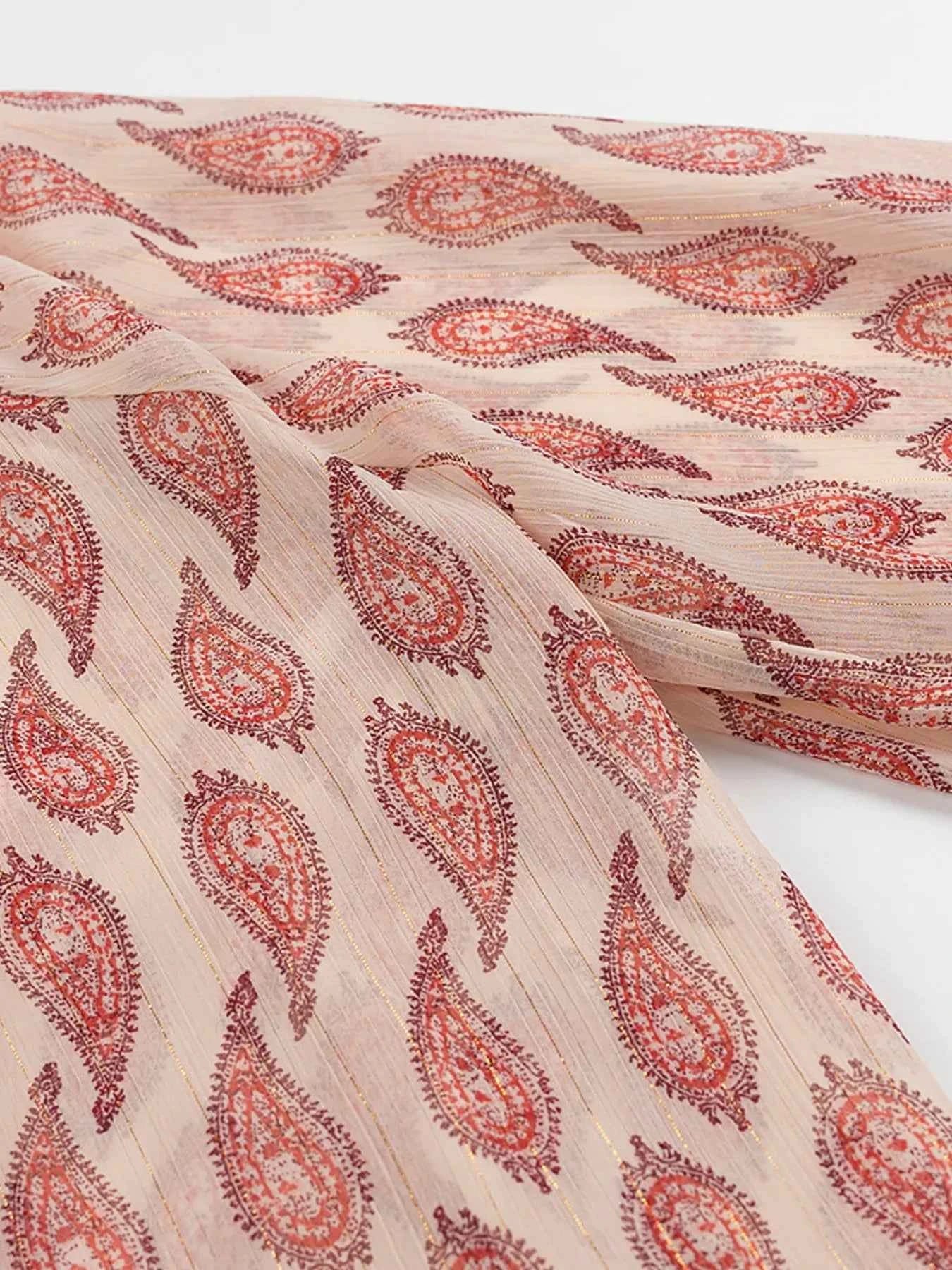Paisley Print Frill Tie Neck Long Sleeve Blouse 5ffb5734eb574b78a47c6010ca60bebb-Max-Origin