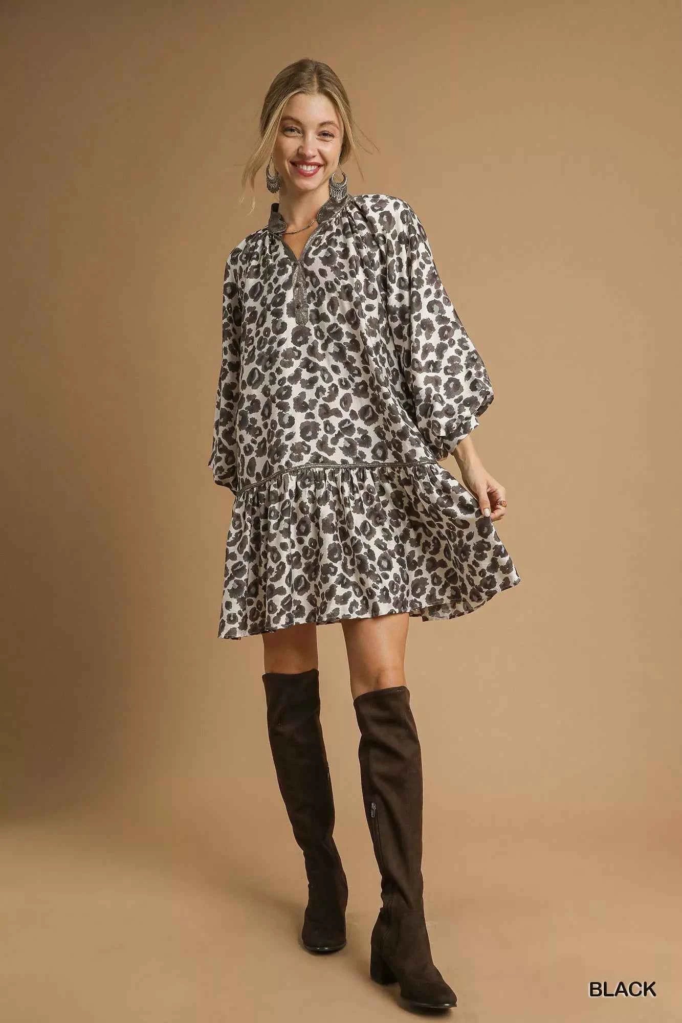 Umgee Leopard Print Tiered Mini Dress 60afe30b-2ee0-408f-a2f0-9a61eee016e0-Max-Origin