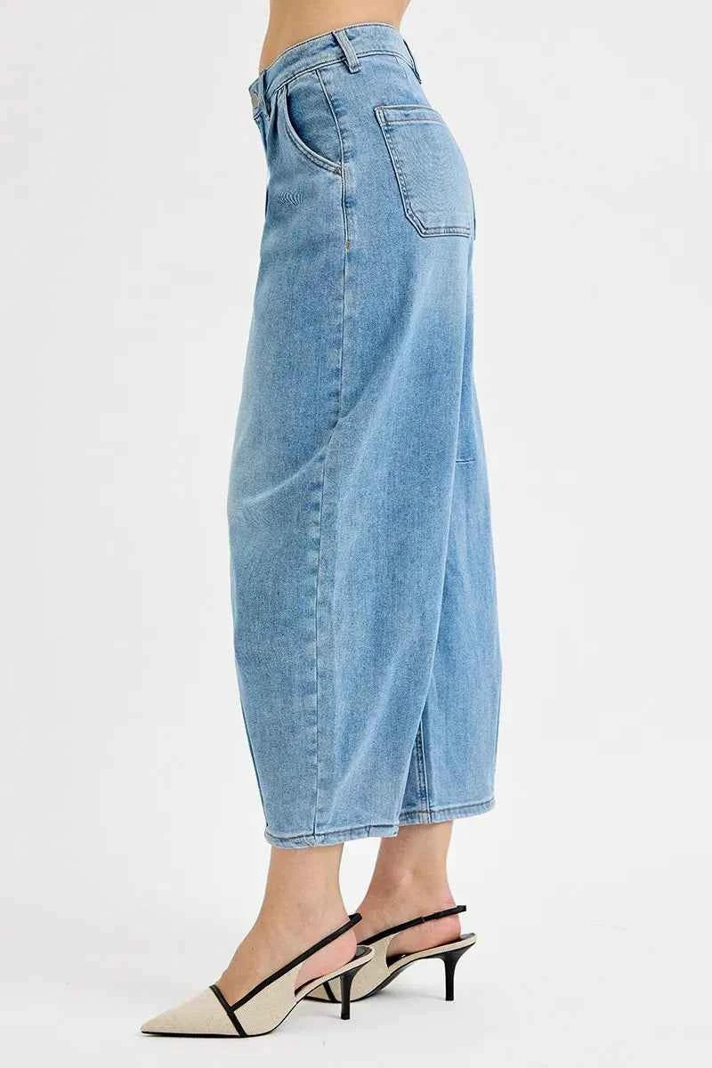 RISEN Full Size Mid Rise Fit Crop Wide Volume Leg Jeans Plus Size 61bb7fb7bf0142b296eeea4472ac4240-Max-Origin