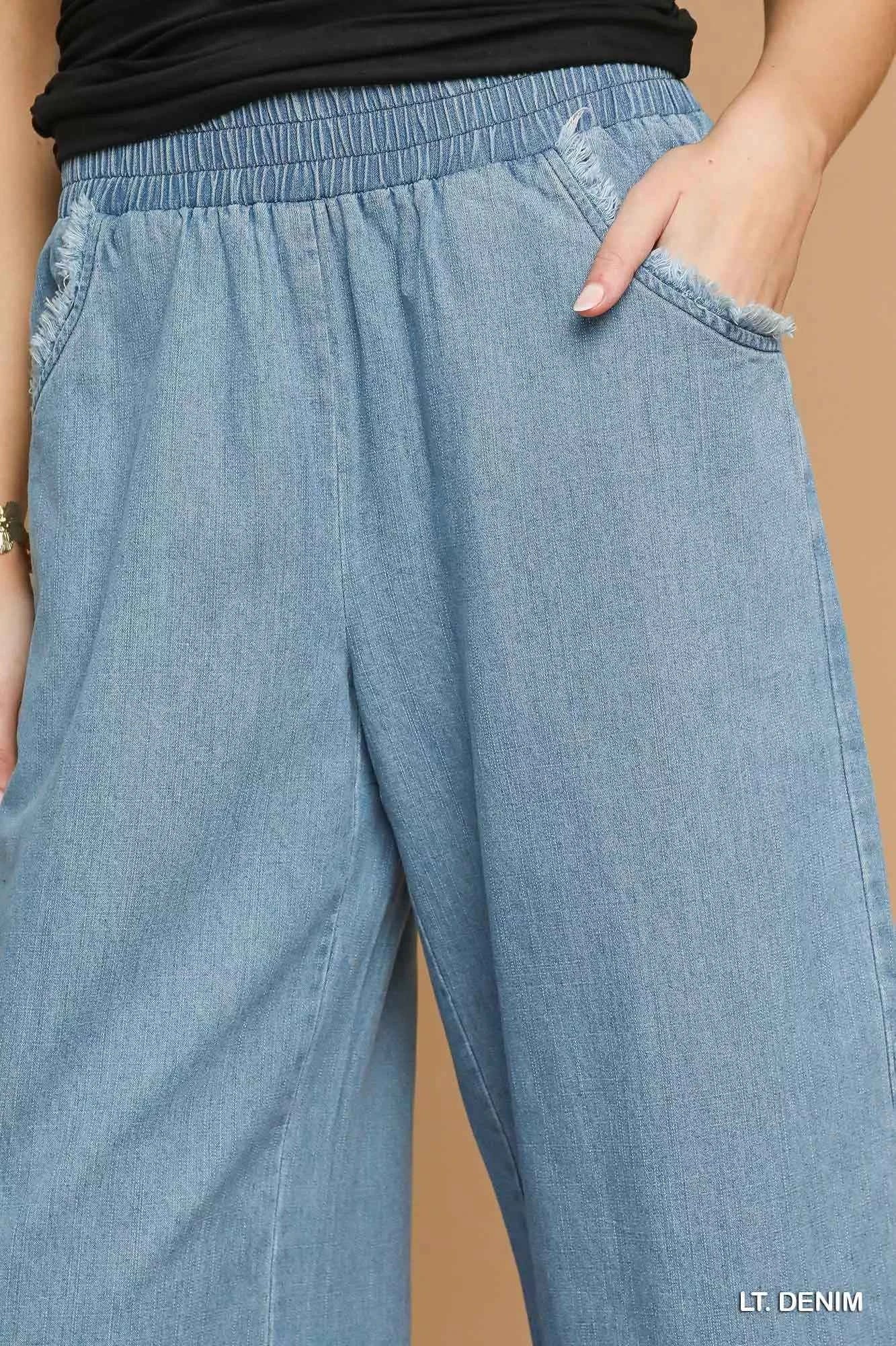 Umgee Washed Fringe Hem Wide Leg Jeans 61e309c0-a560-4135-9424-dff0f010d428-Max-Origin