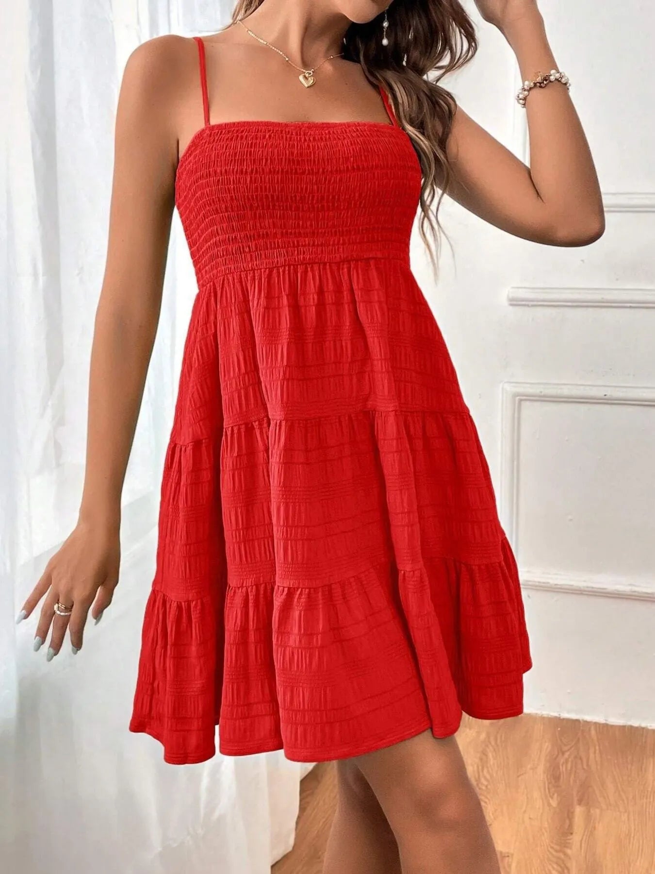 Smocked Tiered Cami Dress 626cd56884cd47d6b28207cf89685580-Max-Origin