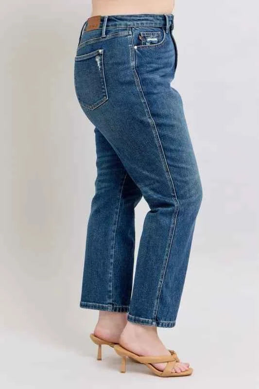 Judy Blue Full Size High Waisted Rigid Magic Non-destroy Straight Leg Jeans Plus Size 63119af6-cd4b-4325-8439-69a3cdc1435b-Max-Origin