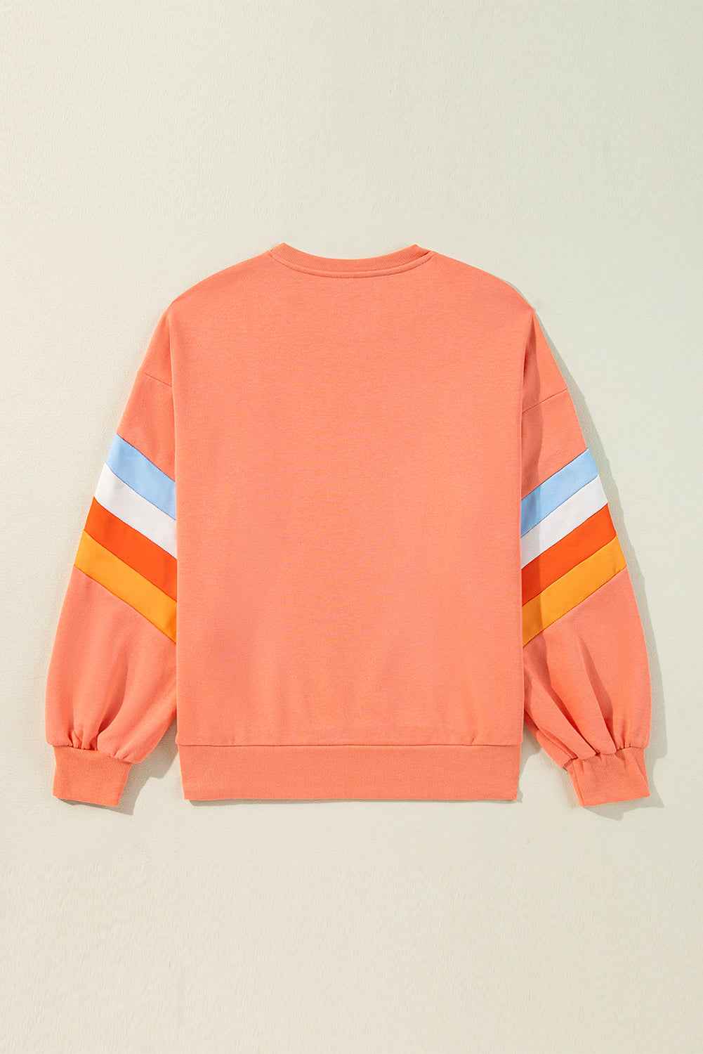 Moonlight Jade Patchwork Drop Sleeve Loose Sweatshirt 6ba4fb91dae64b14