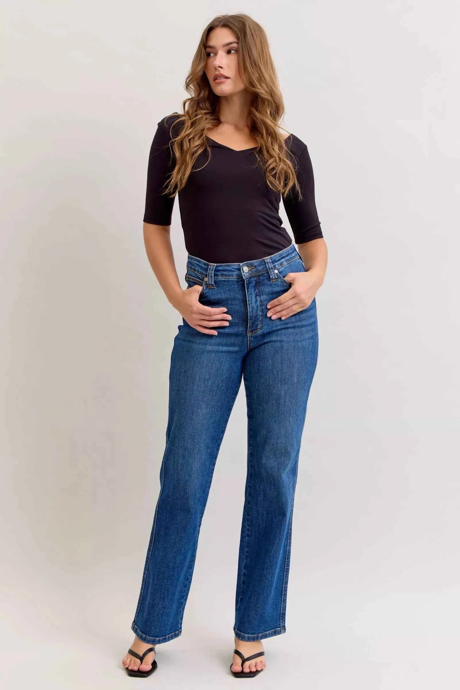 Judy Blue High Waist Tummy Control Straight Jeans MD 6d040678-1d5b-4941-9b46-d9ff2a1639a2-Max-Origin
