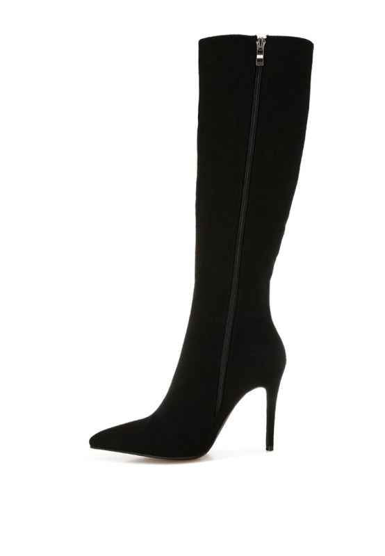 Coastra Rhinestone Embellished Stiletto Boots 6e61e328-df4a-4d9a-b78a-fdfe9fed772b
