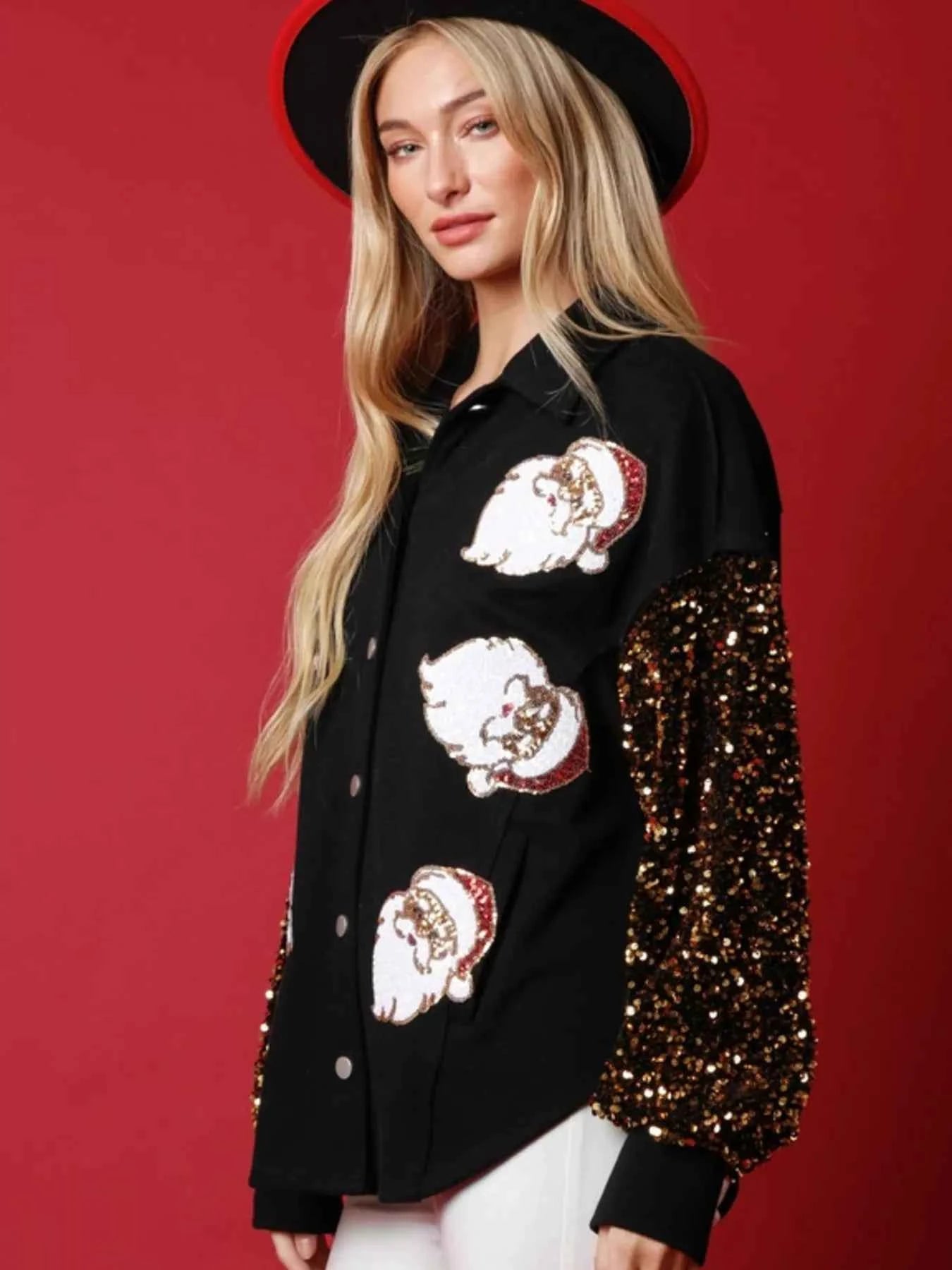 Christmas Santa Sequin Long Sleeve Shirt 6e75a9ccc240483b9f7957b9c707fbbb-Max-Origin