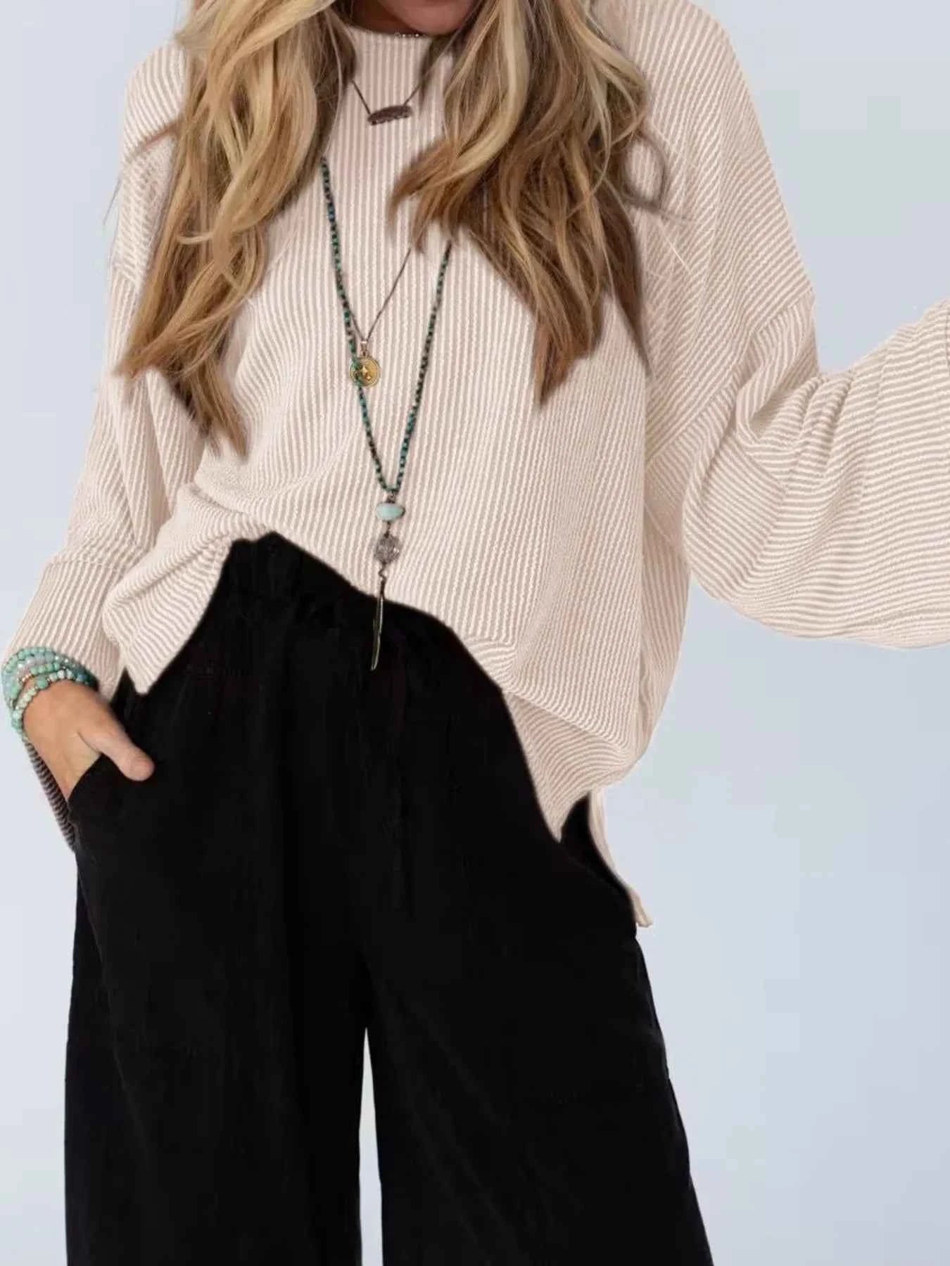 Cutout Back Long Sleeve T-Shirt