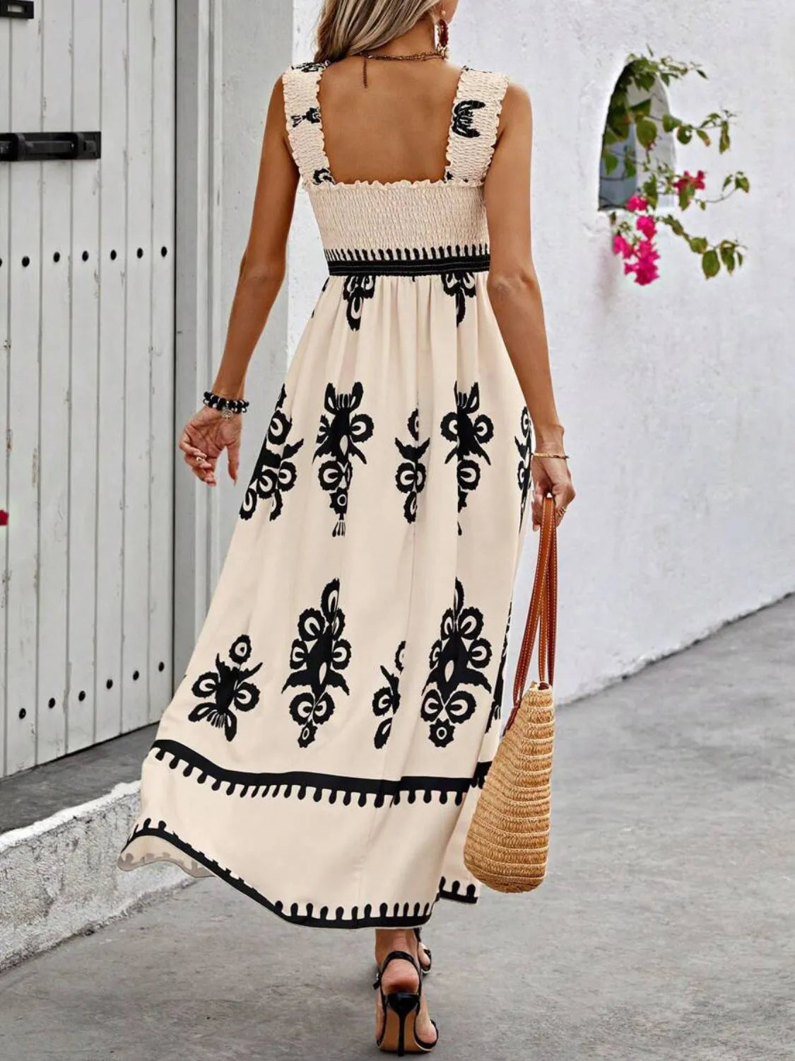 Smocked Printed Wide Strap Maxi Dress 71553945-fbac-4edc-87e5-e8270095722e-Max-Origin