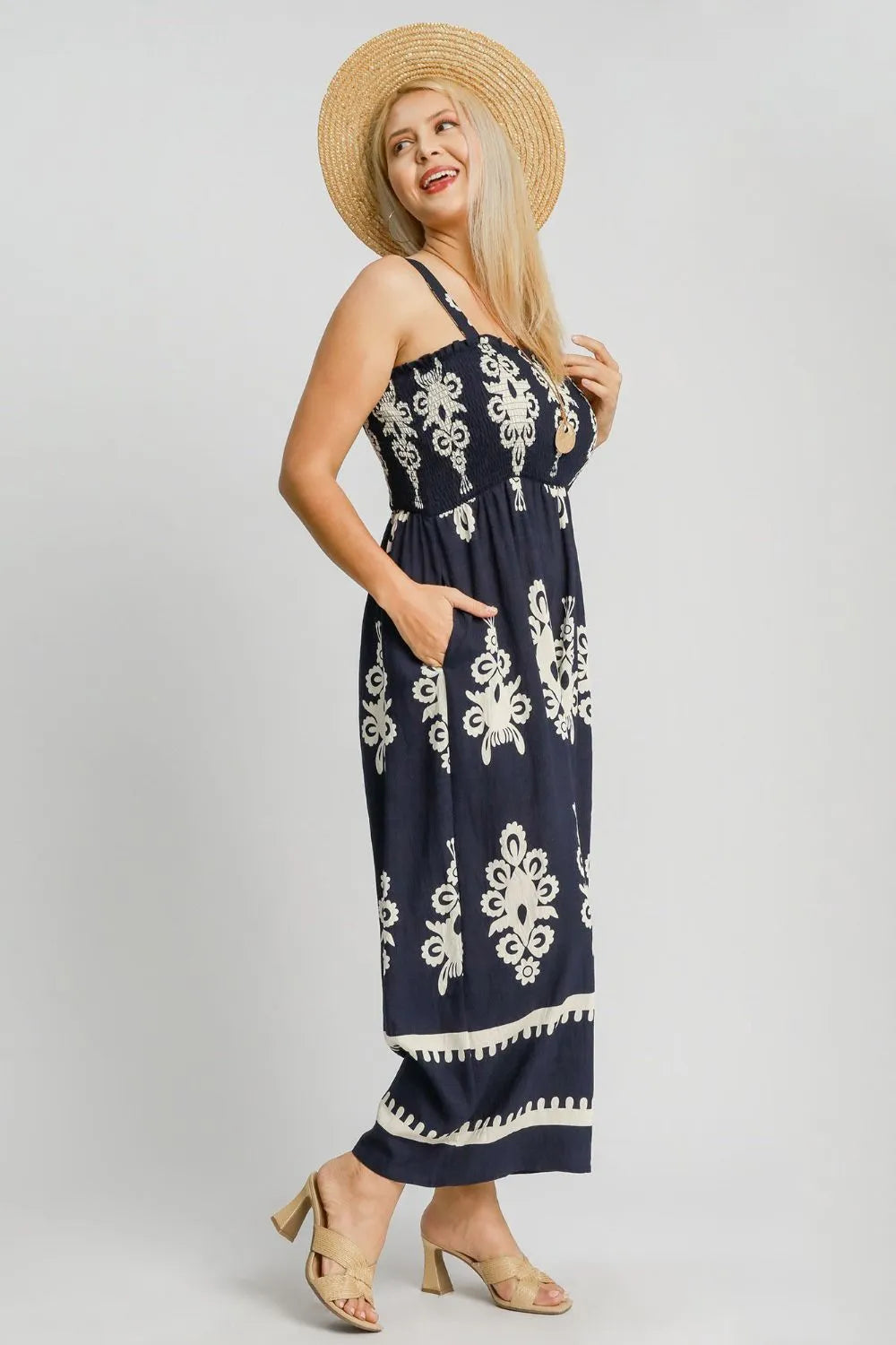Umgee Full Size Smocked Printed Wide Leg Jumpsuit Plus Size 71df5084-b063-4a45-9947-d34ff097dcbc-Max-Origin