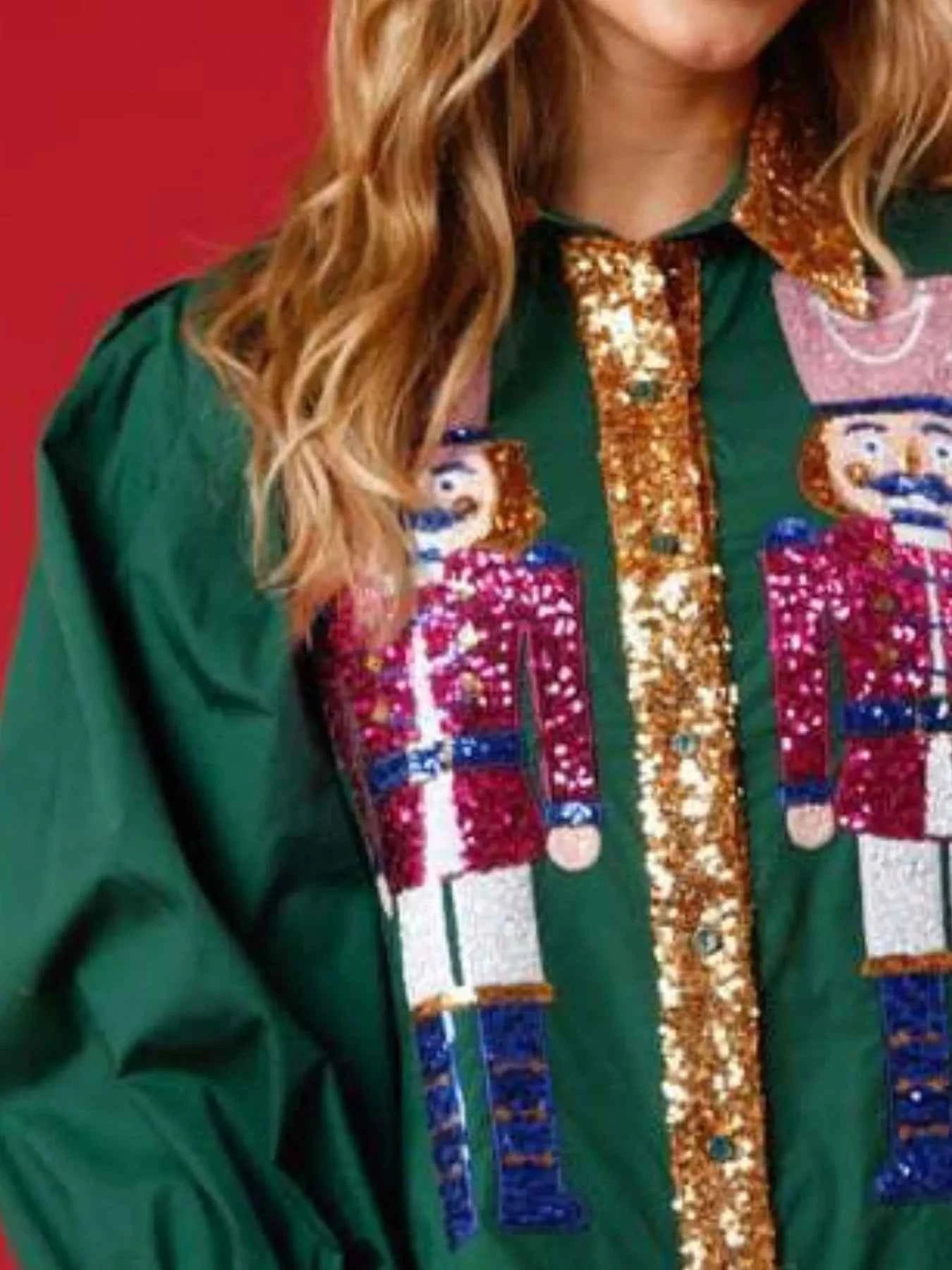 Full Size Christmas Sequin Nutcracker Tiered Shirt Dress Plus Size 74fb2ca3-b2df-40b7-83d6-cd05b256ee49-Max-Origin