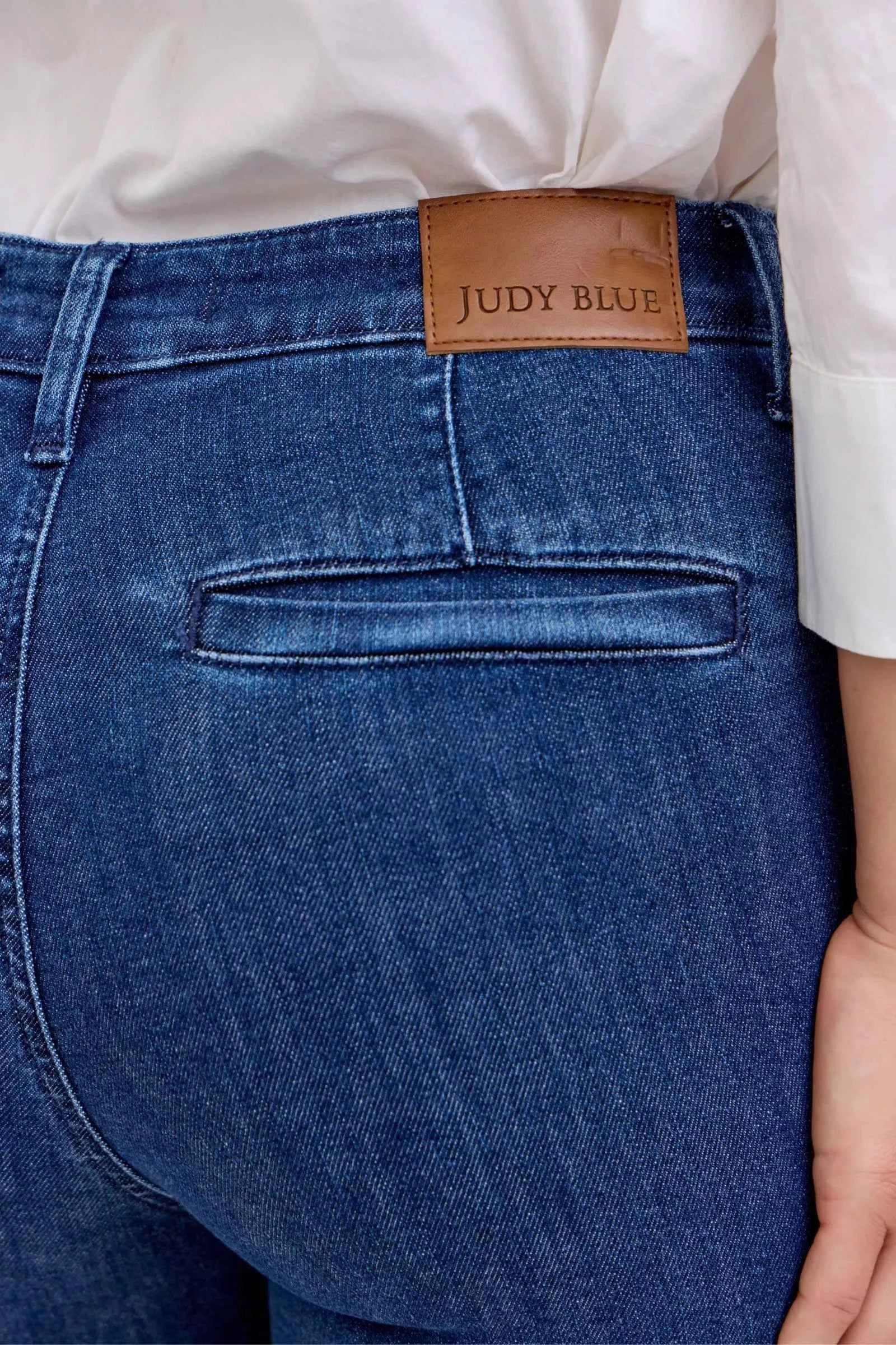 Judy Blue High Waist Flare Jeans with Front Patch Pockets 76ba6bf5-e810-4db8-b4a9-6e8aa3158bea-Max-Origin