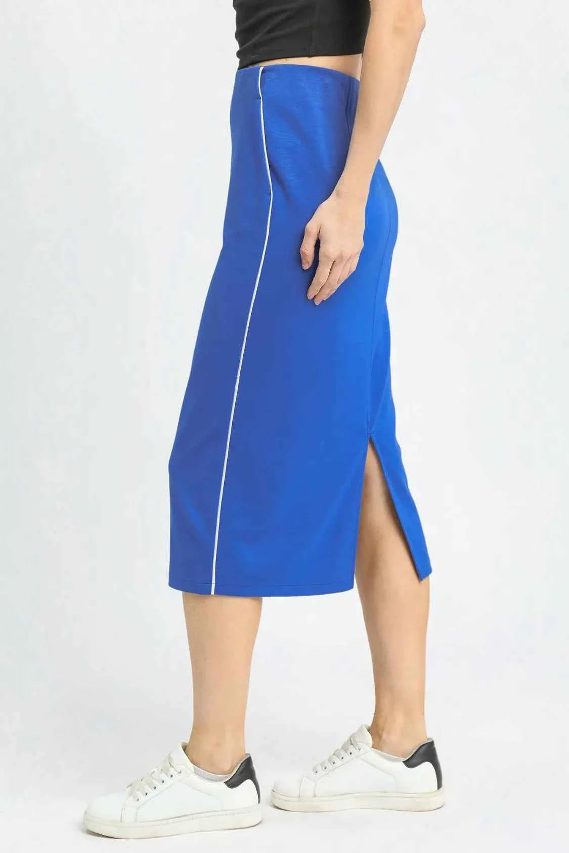 Umgee Midi Pencil Skirt with Contrast Piping Detail 7728086b-1f46-4091-8b61-ea44b8b27c1c-Max-Origin