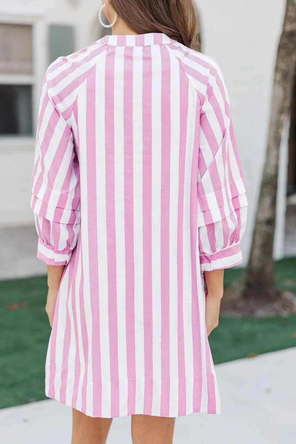 Striped Notched Mini Dress 7959d40a-8c6a-4a98-8ea0-13a75fb4f391-Max-Origin
