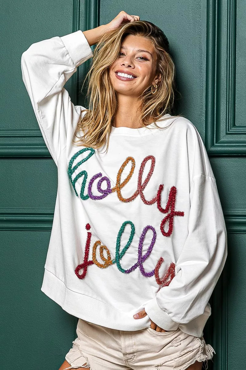 BiBi Holly Jolly Christmas French Terry Sweatshirt 7a20c8da1d8b44f39f24f1b64eab766b-Max-Origin