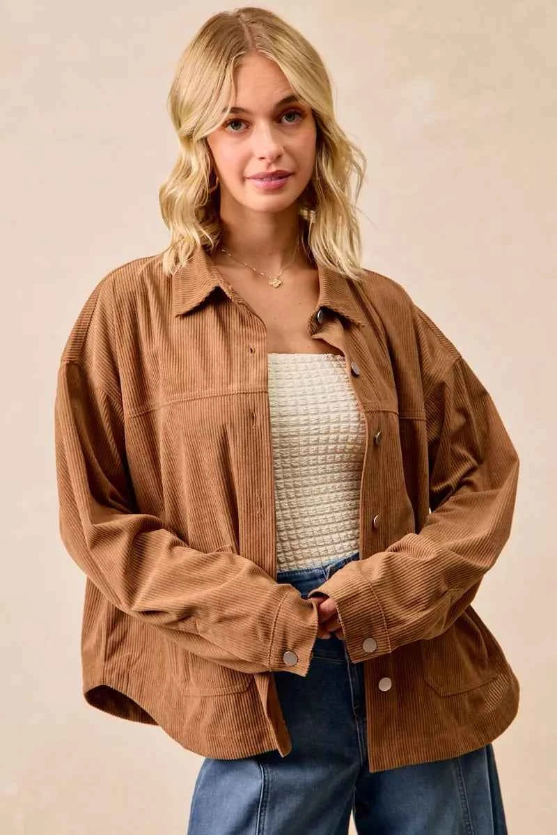 BiBi Corduroy Relaxed Fit Shacket with Back Pleat 7a67f1defcd847649f75f9ea974911fe-Max-Origin