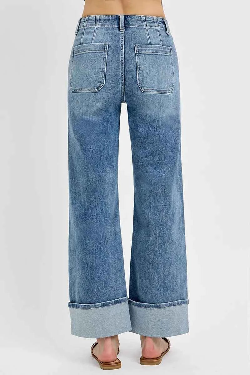 RISEN High Rise Ankle Wide Button Patch Pocket Cuffed Jeans 7ae64cd3213f47e0815bafa25e2b897e-Max-Origin