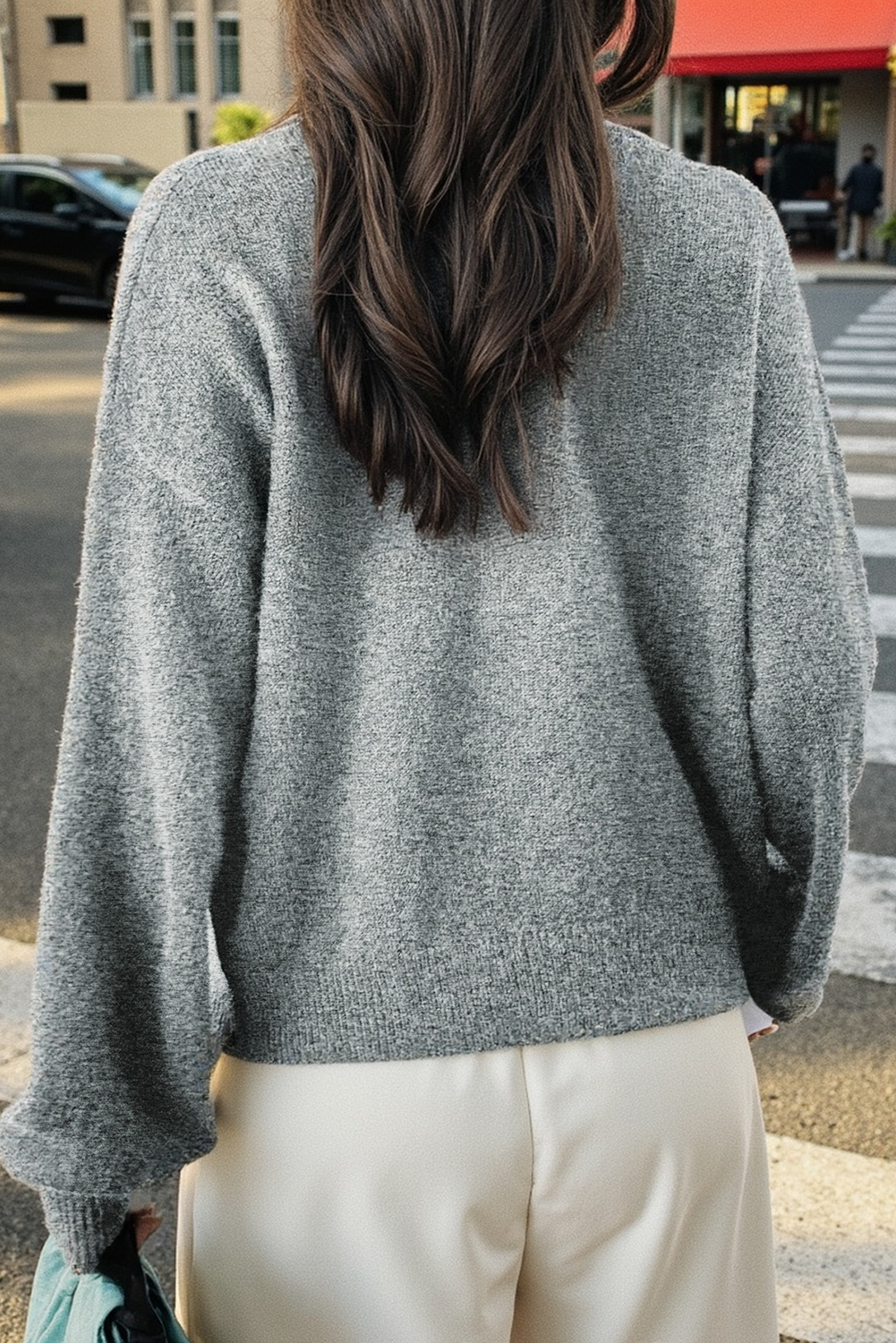 High Rise Button Up Long Sleeve Knitted Cardigan 7e1b4f694fd02e91