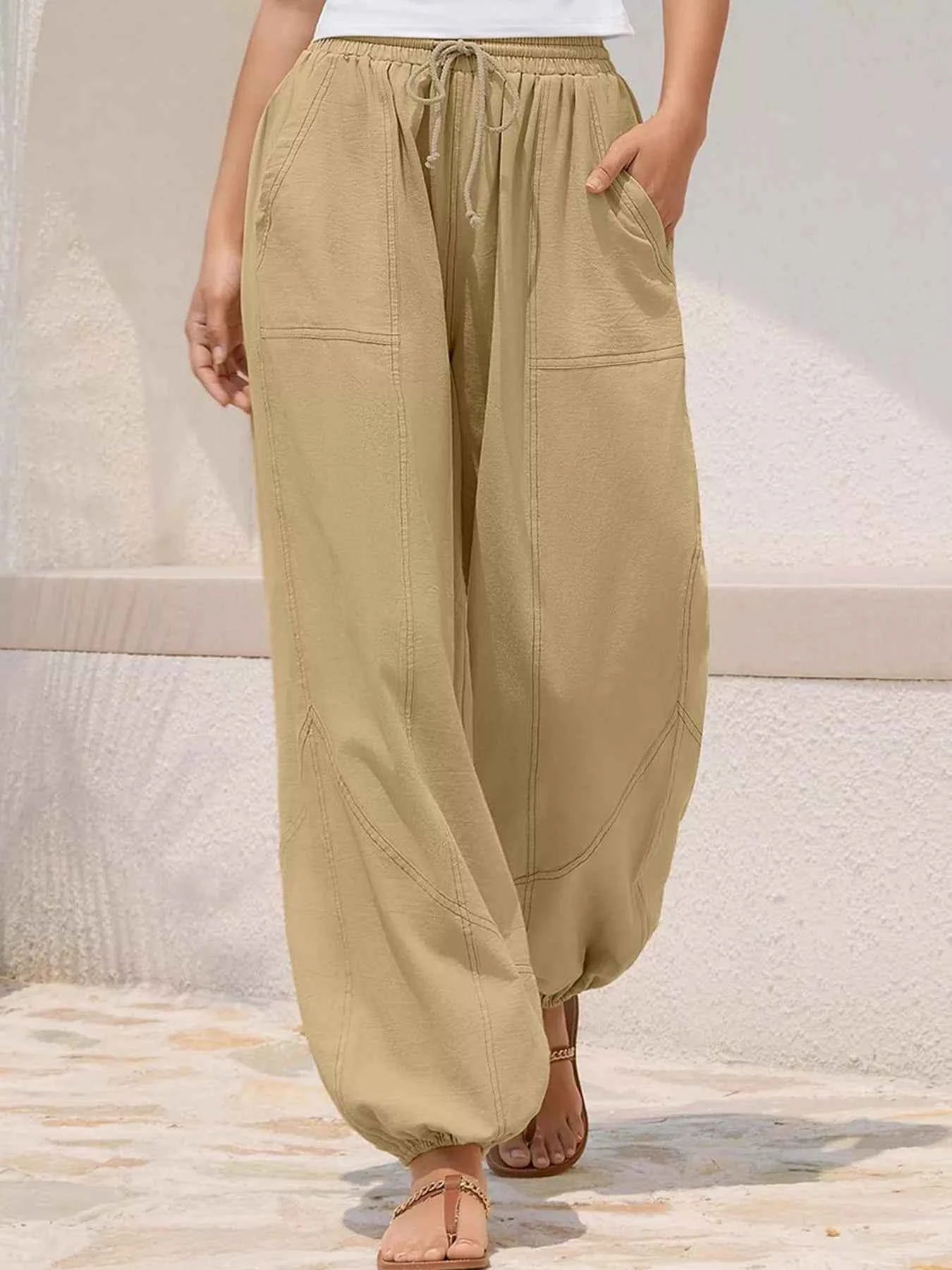 Wide Leg Drawstring Pants 84b4fa1a-1a31-4606-9c01-fba646bc78e9-Max-Origin