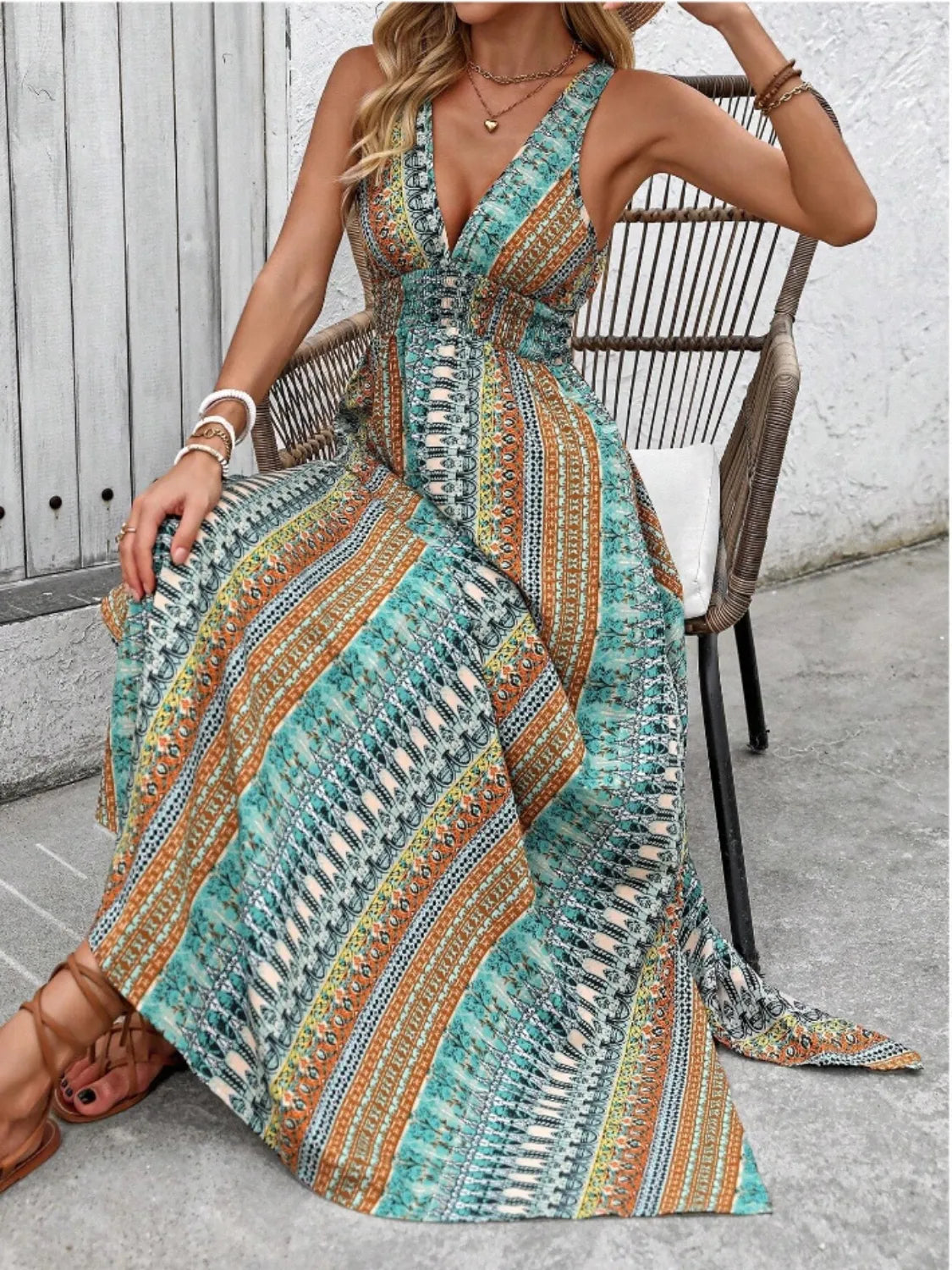 Tied Back Printed Sleeveless Maxi Slit Dress 8843fb27-8d68-482a-99a2-f7b35b986728-Max-Origin