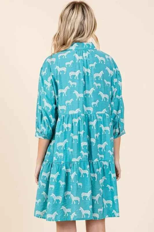 Mittoshop Zebra Print Button Down Shirt Mini Dress 88a990ba-82a8-42c8-90f6-2961c78d5feb-Max