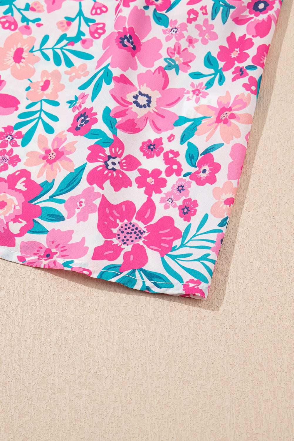 White Plus Size Floral Print Ruffle Short Sleeve Flare Dress 896d0822e8342563-_6