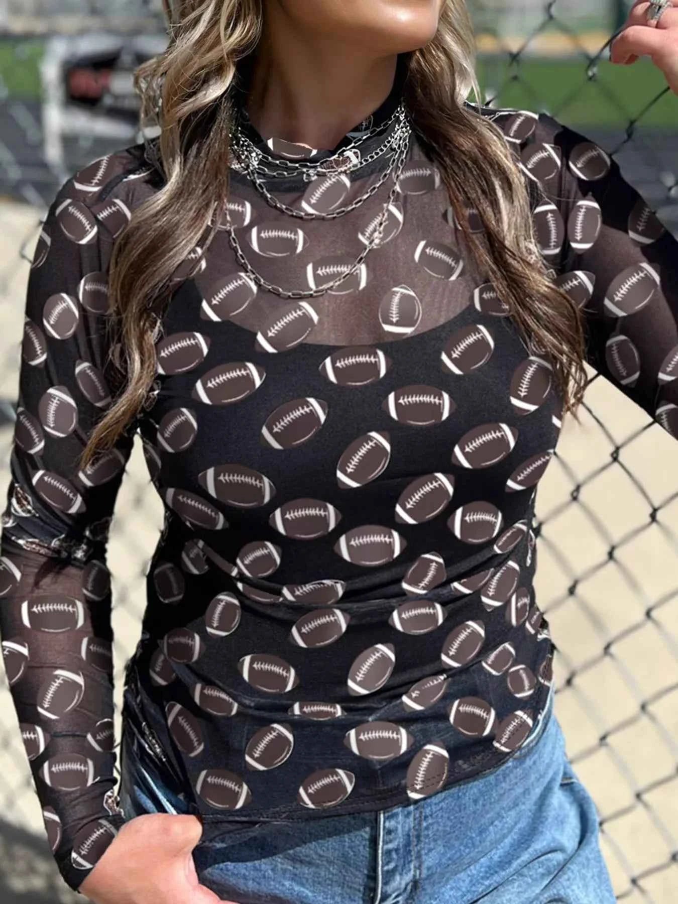 Game Day Mesh Sheer Long Sleeve Top 8d66882c449045379ba428787a1eaf1a-Max-Origin