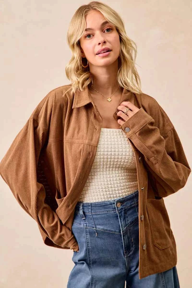 BiBi Corduroy Relaxed Fit Shacket with Back Pleat 8f2da3d7b3424a3a90d49dccc3b00a0c-Max-Origin