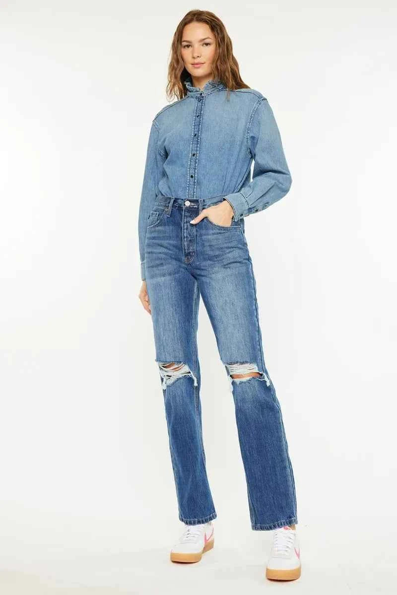 Kancan Ultra High Rise 90's Boyfriend Jeans MEDIUM 8f5f545e543041098b55990e0ce34032-Max-Origin