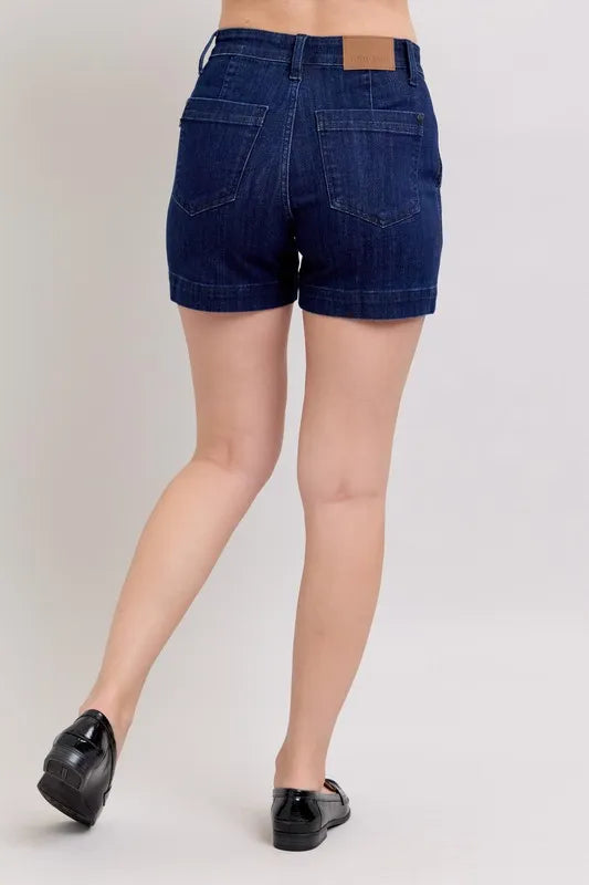 Judy Blue Full Size High Waist Denim Shorts Plus Size 8f7f2e46d44449e4bdd4a2bd2f610ba9-Max-Origin
