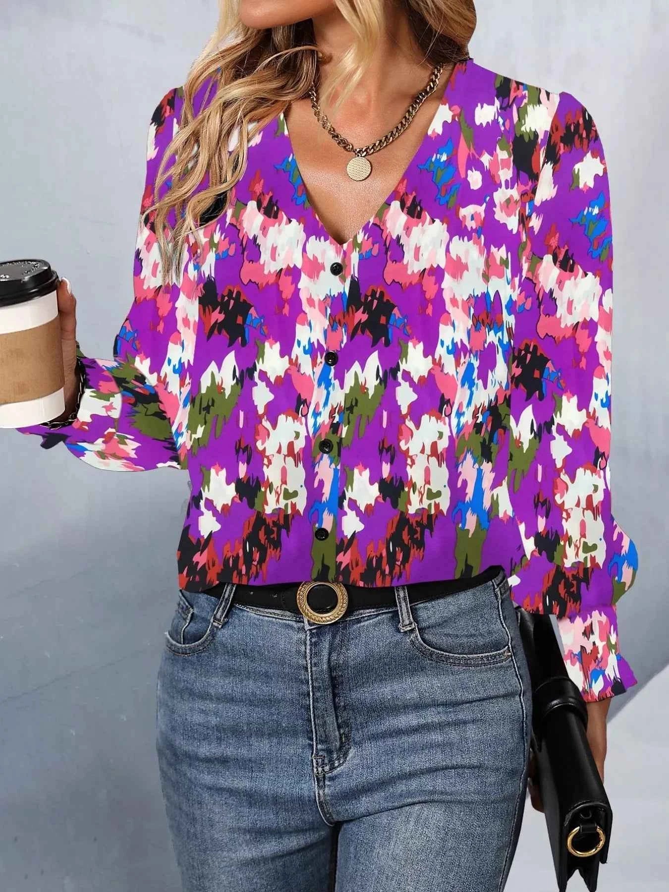 Printed Button Up Long Sleeve Shirt 8f81c9db-4085-42fc-869d-81051b586b50-Max-Origin