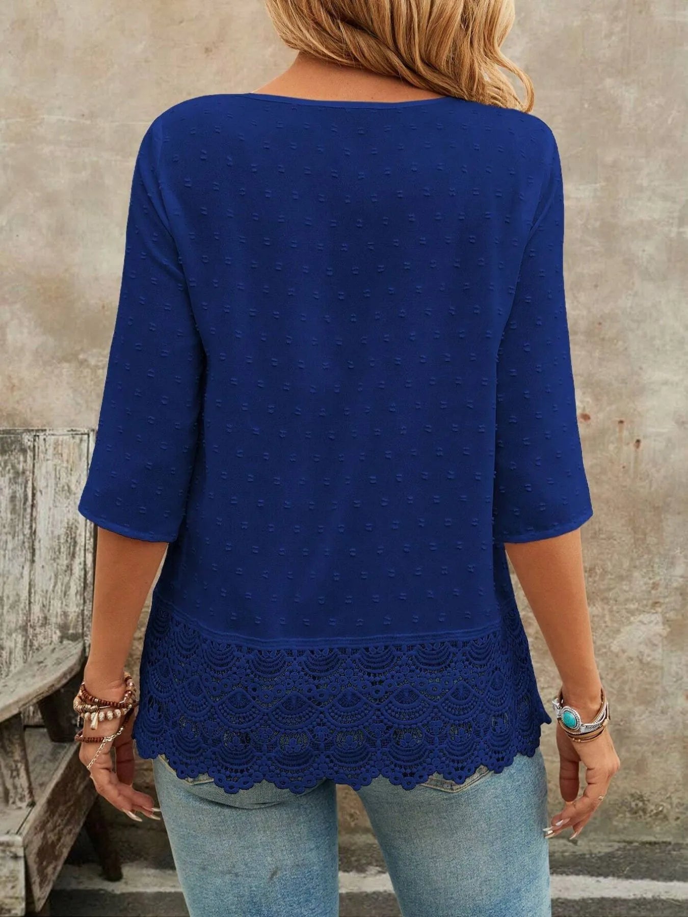 Lace Hem V-Neck Blouse 922a84fe-4b8c-4ab4-bf47-012f23bacd01-Max-Origin