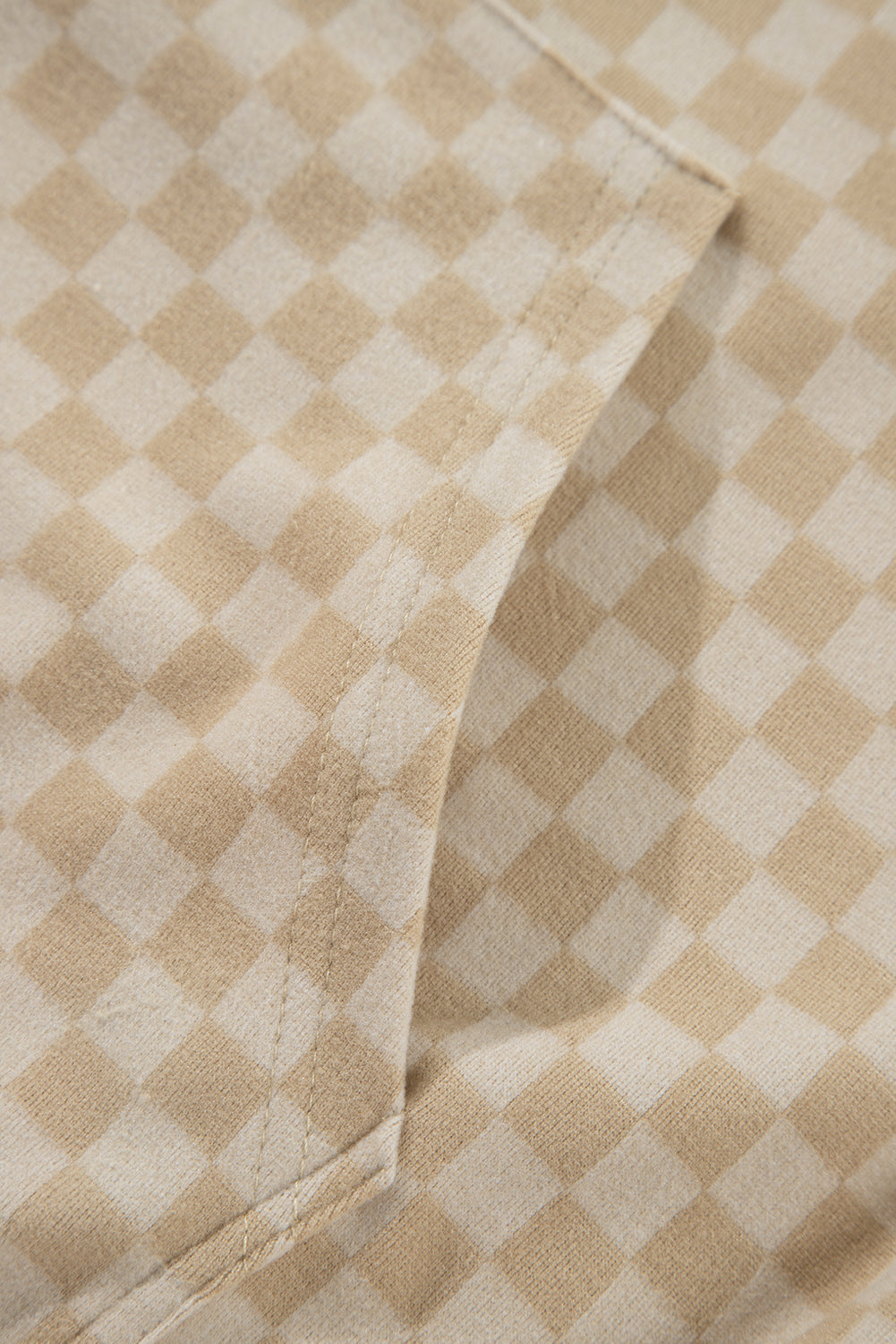 Green Checkered Kangaroo Pocket Hoodie 9245ffeffcc40ac6