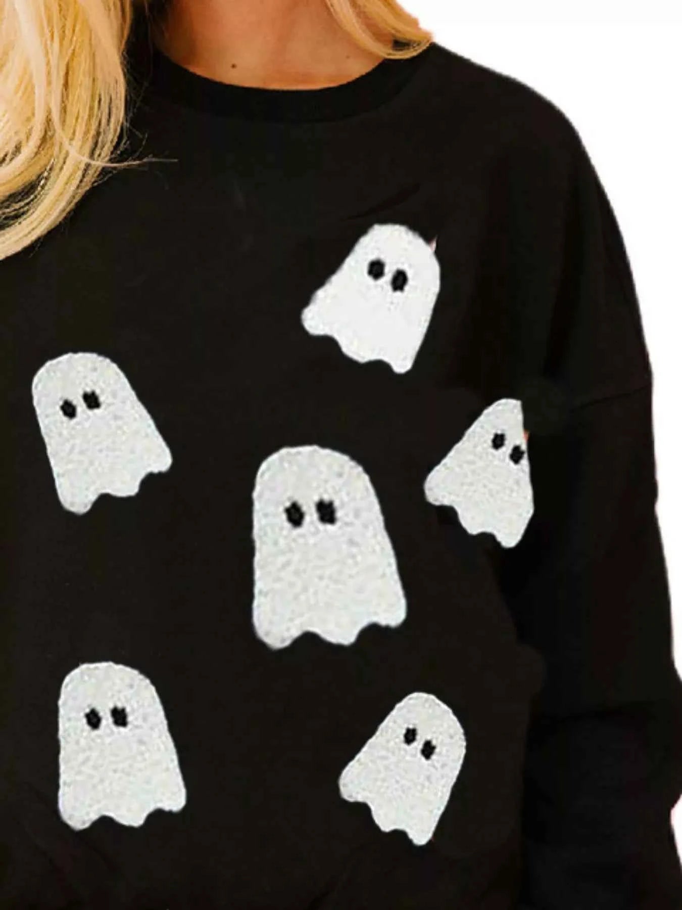 Halloween Sequin Round Neck Sweatshirt 929131b9-e618-4d84-9402-b7fba253ed08-Max-Origin