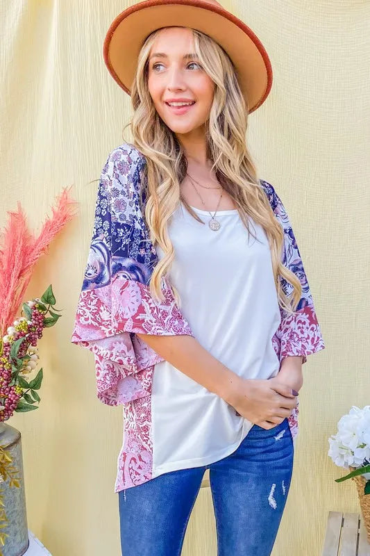 And The WhyFloral Print Bell Sleeve Top 9302ded840b7476aa9295faf1c4f2d40-Max-Origin
