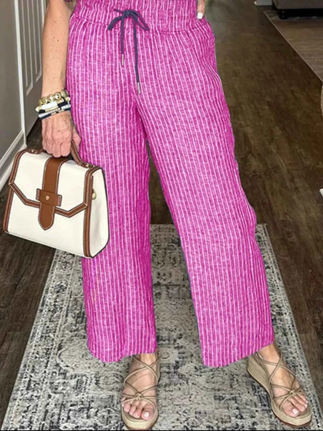 Full Size Striped Button-Up Shirt and Wide Leg Pants Casual Set Plus Size 97823f3a-643d-4485-9628-b8ec66344f60-Max-Origin