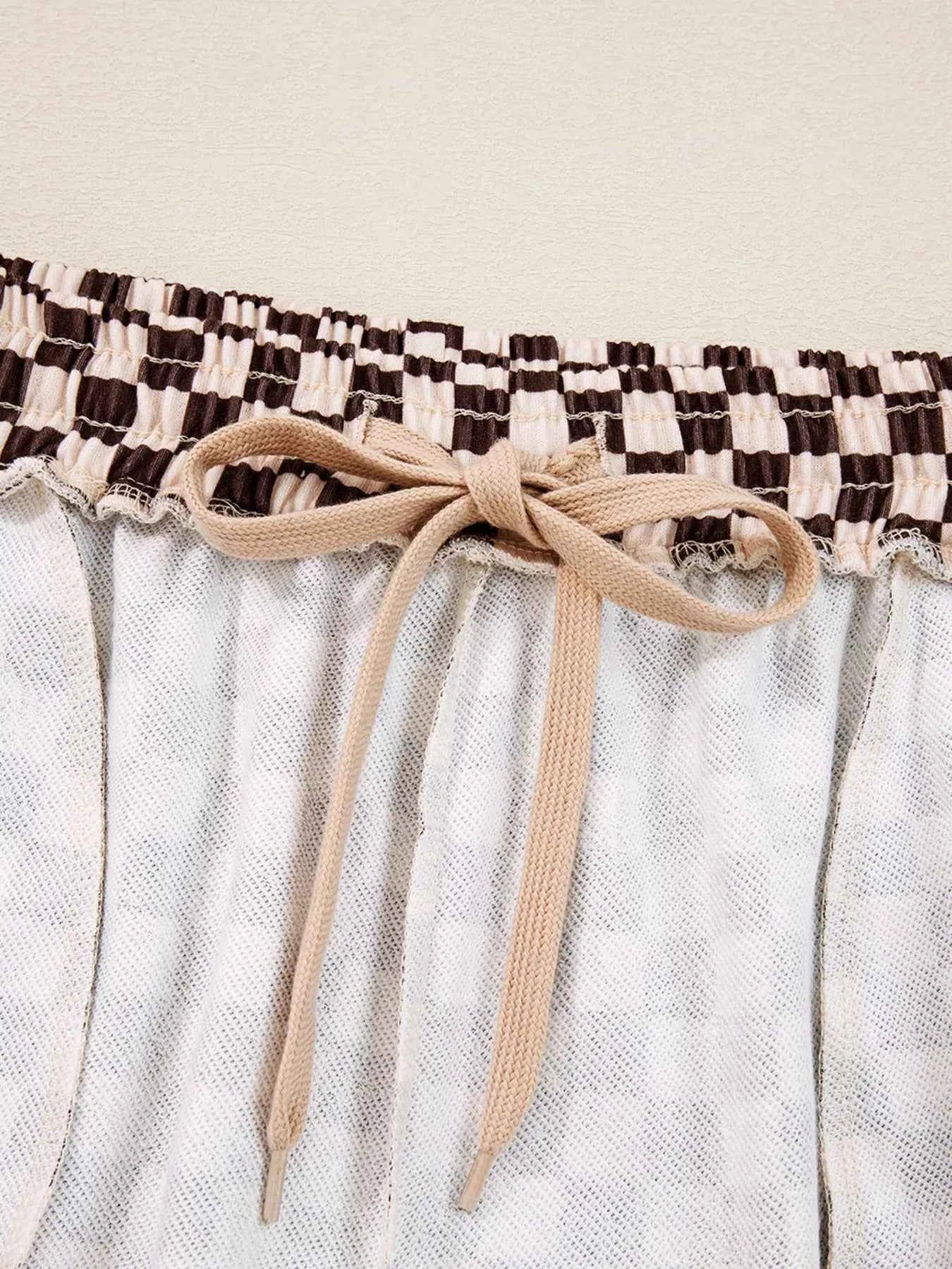 Checkered Drawstring Hoodie and Pants Set 97bf19782efb492185e21f9bd431aaa2-Max-Origin