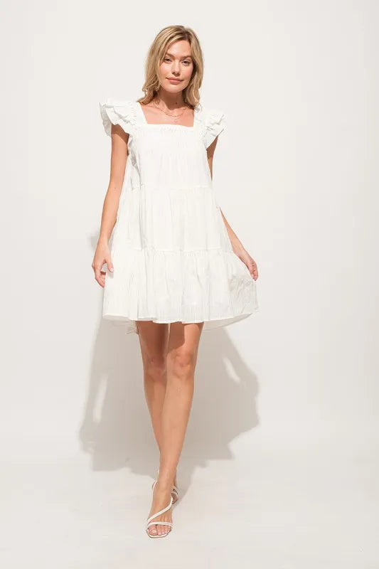 And The Why Origami Pleating Ruffled Sleeve Tiered Dress 98b70514e415402f9ef28b565fcf37cd-Max-Origin