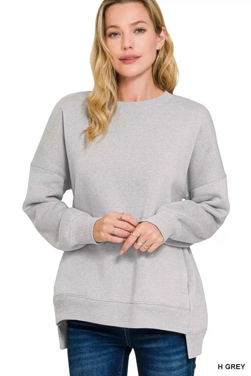 Zenana Full Size Fleece Hi-low Boyfriend Sweatshirts with Pockets Plus Size 9a08e397-3dc6-4a3a-8a2a-c5ea3f1abc1b-Max-Origin