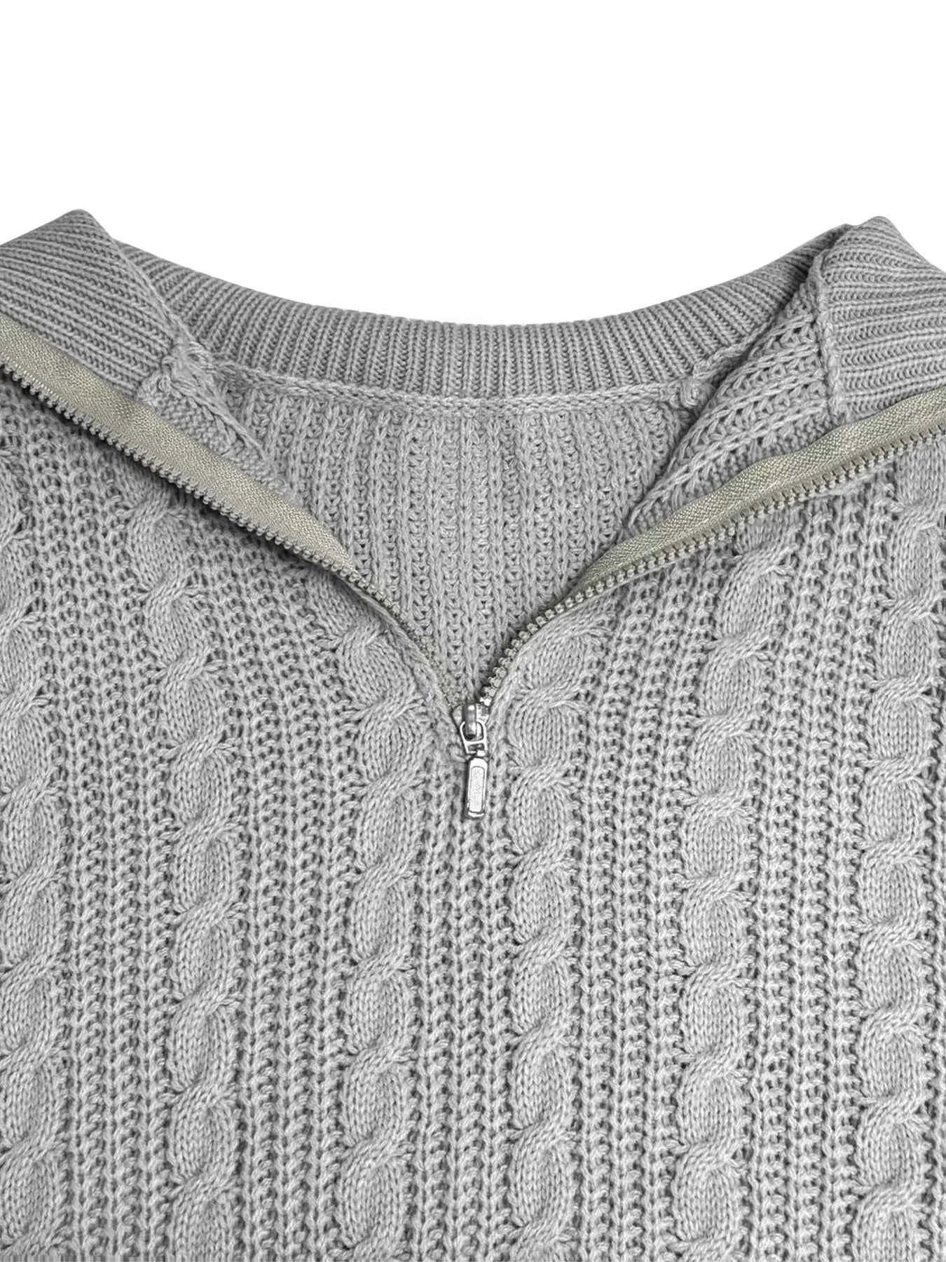 Cable Knit Half Zip Sweater 9b816fefb80348519751a141df3a2c50-Max-Origin